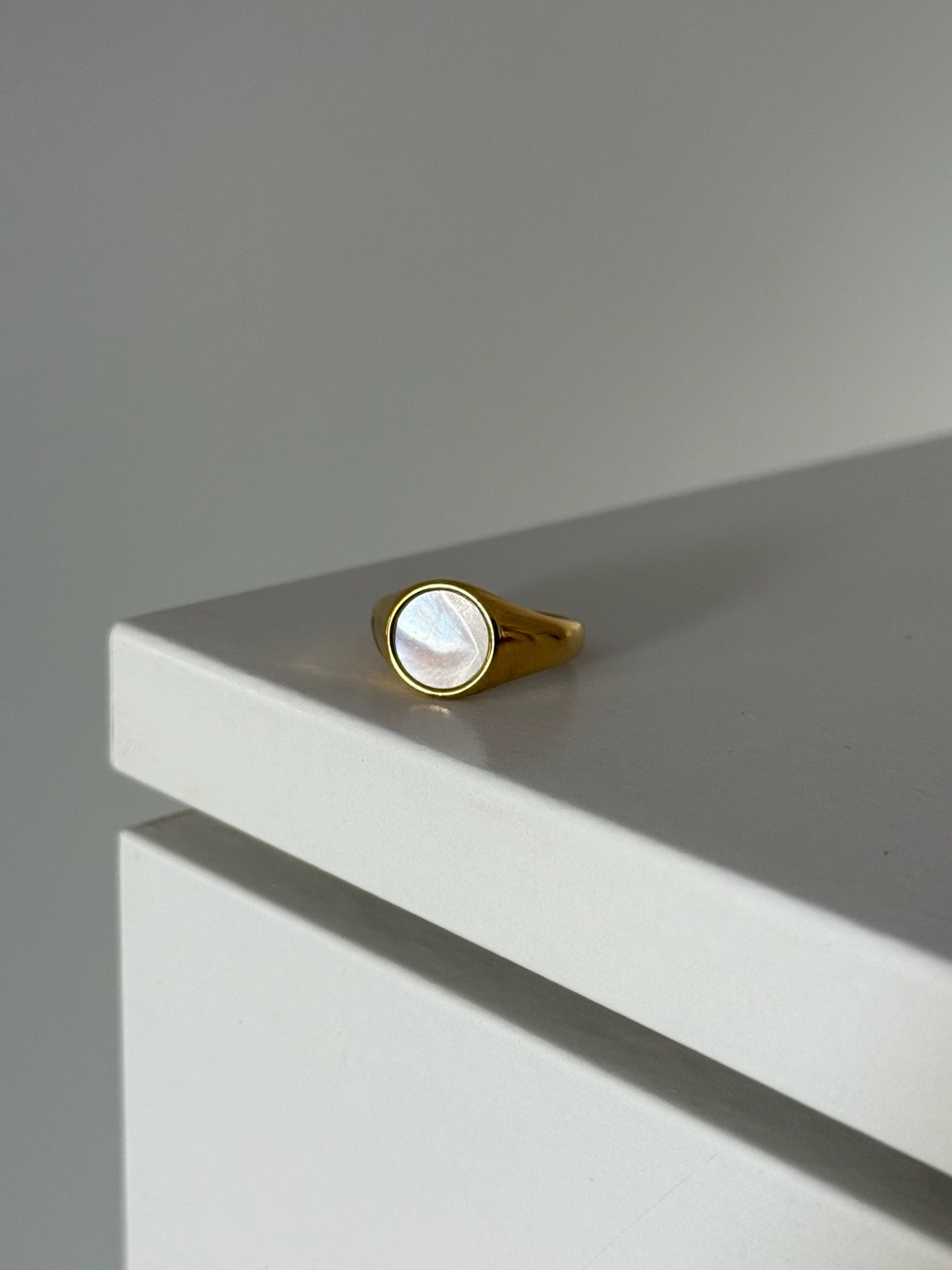 Statement Pearl Ring (Stainless Steel)