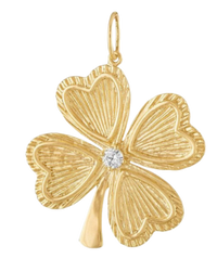 Clover Leaf Charm (Stainless Steel)