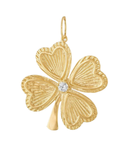 Clover Leaf Charm (Stainless Steel)
