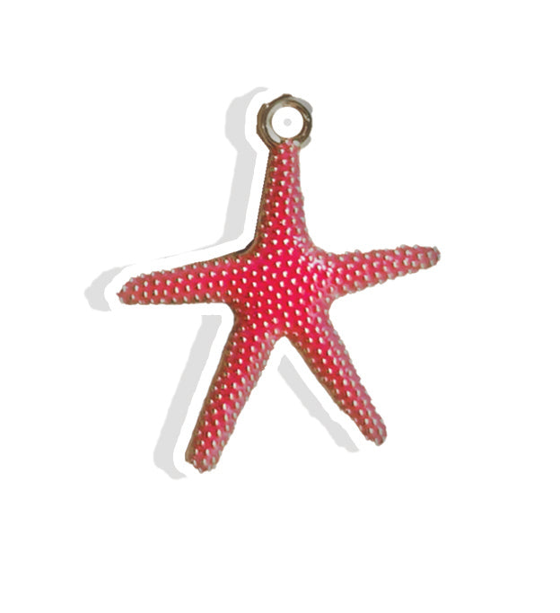 Realistic Starfish Charm- Gold Plated