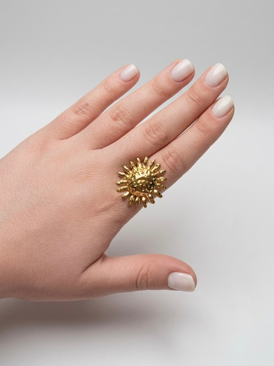 Statement Sun Ring- Stainless steel