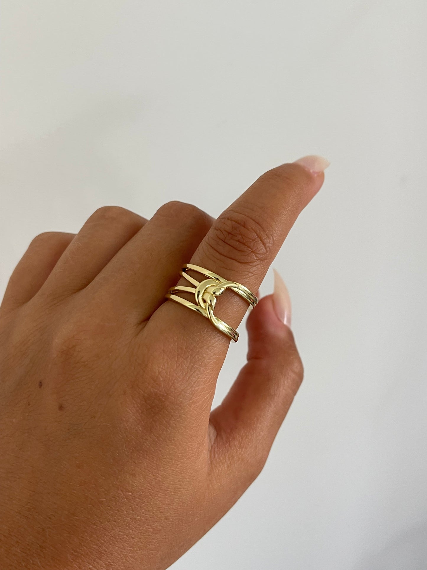 Everyday Knot Gold Plated Ring