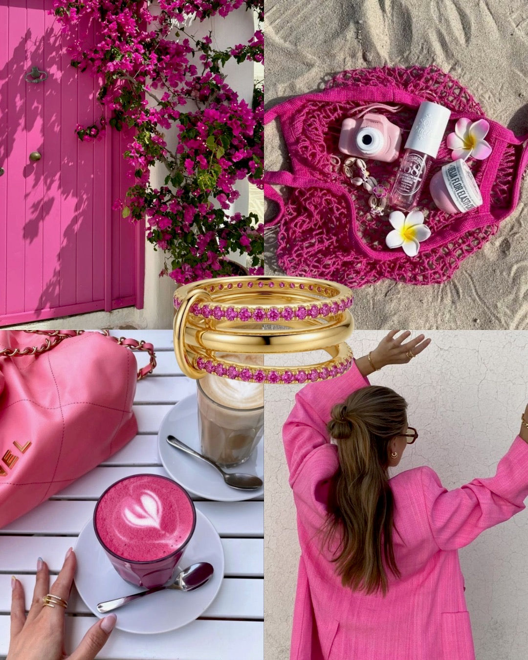 Colorful Layered Ring (Gold Plated)