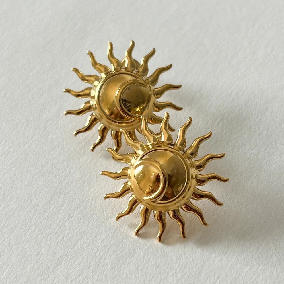 Sun - Moon Earrings (Stainless Steel)