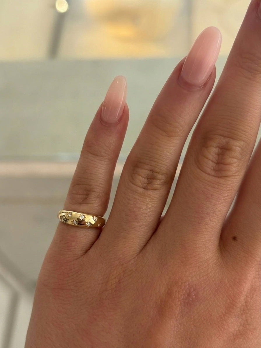 Mini Stars Pinky Ring (Gold Plated)