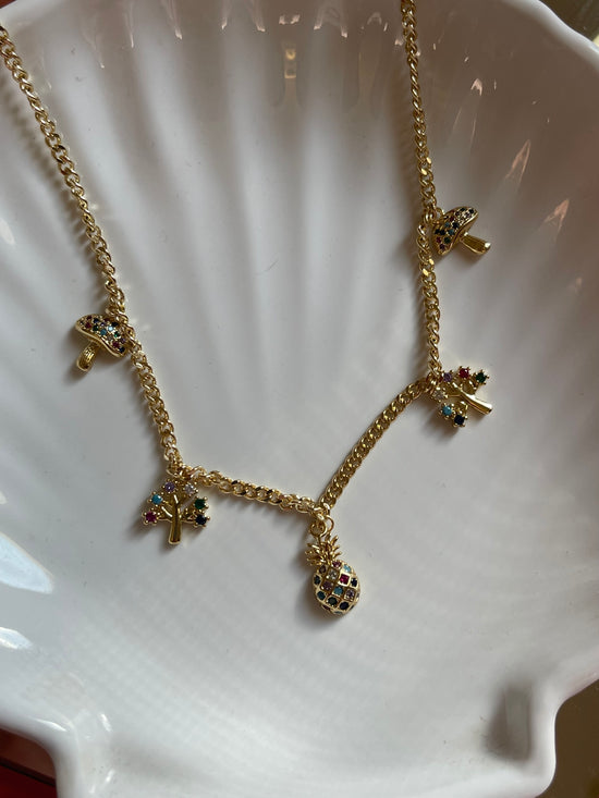 Perfect Dainty Charm Necklace (Gold Plated)