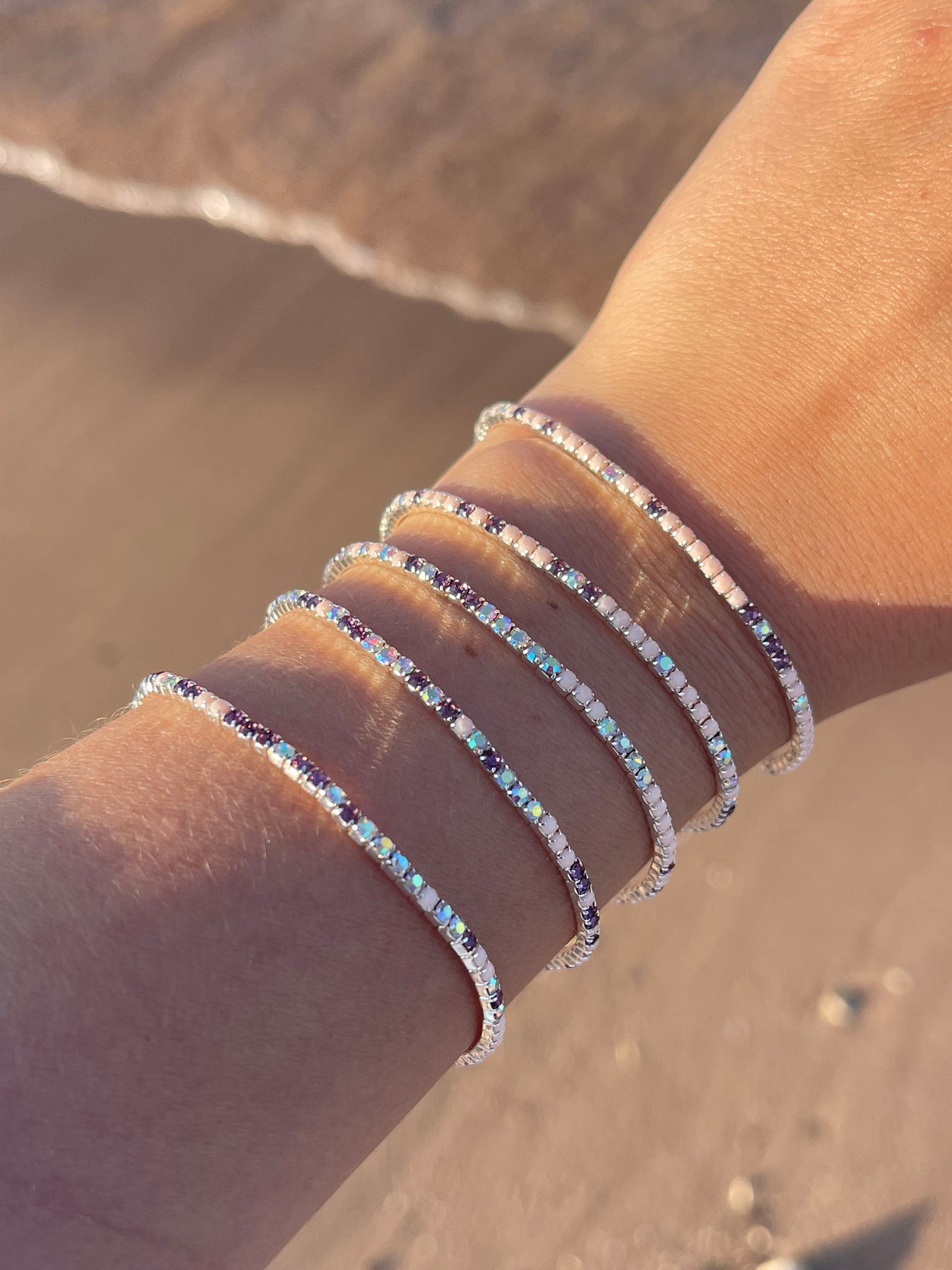 Stretchy Tennis Bracelets (Sold in Ones)