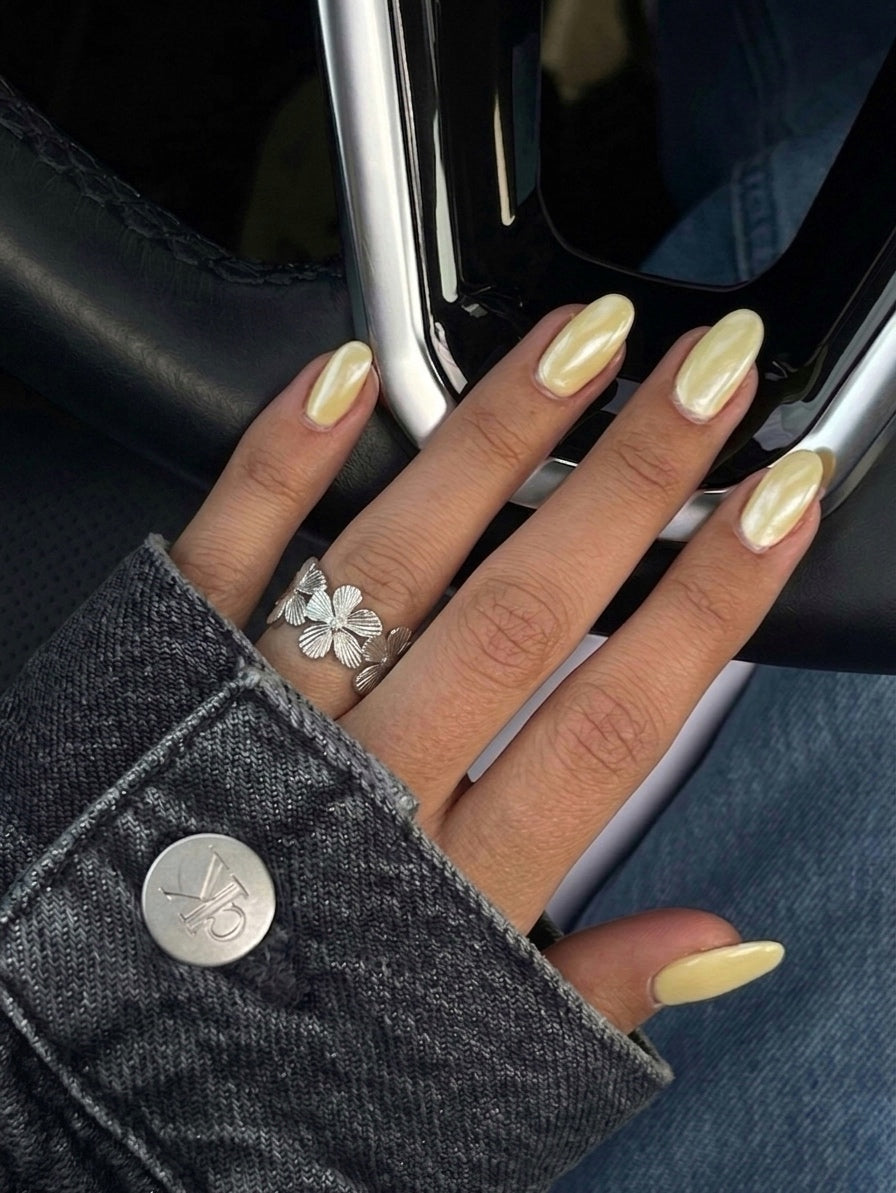 Chunky Flower Ring- Stainless Steel