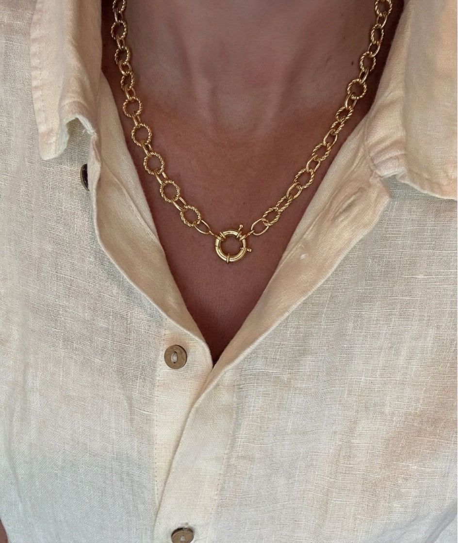 Chunky Statement Necklace (Gold Plated)