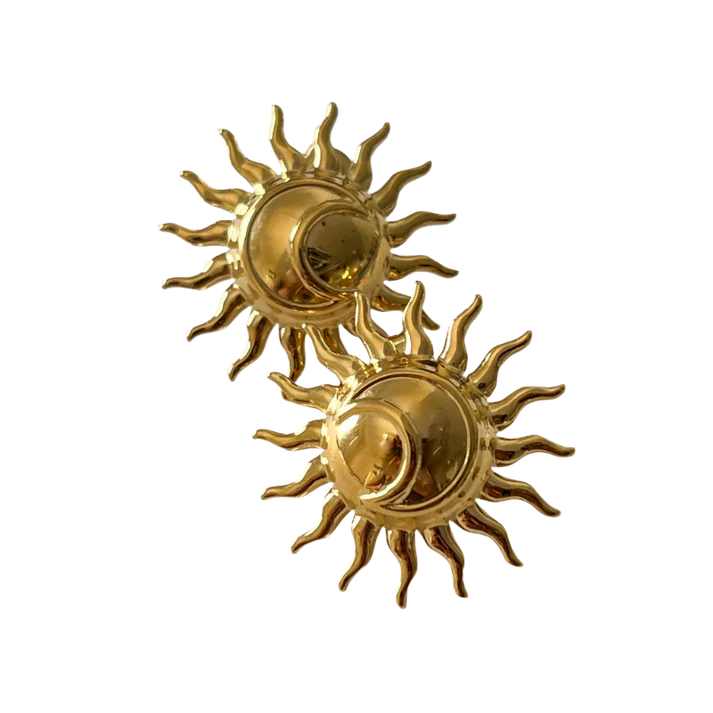 Sun - Moon Earrings (Stainless Steel)