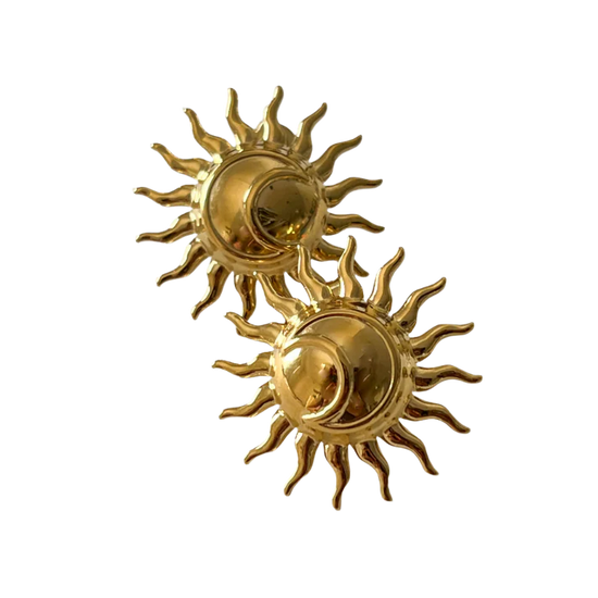 Sun - Moon Earrings (Stainless Steel)