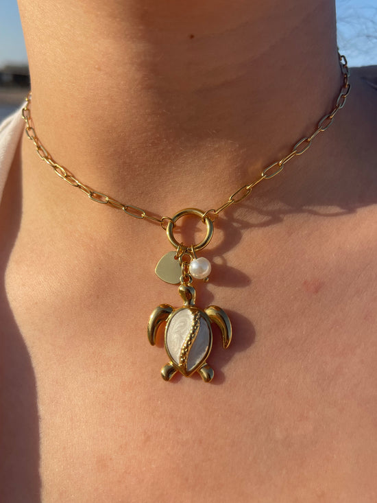 Sea Turtle Charms Necklace (Stainless Steel)