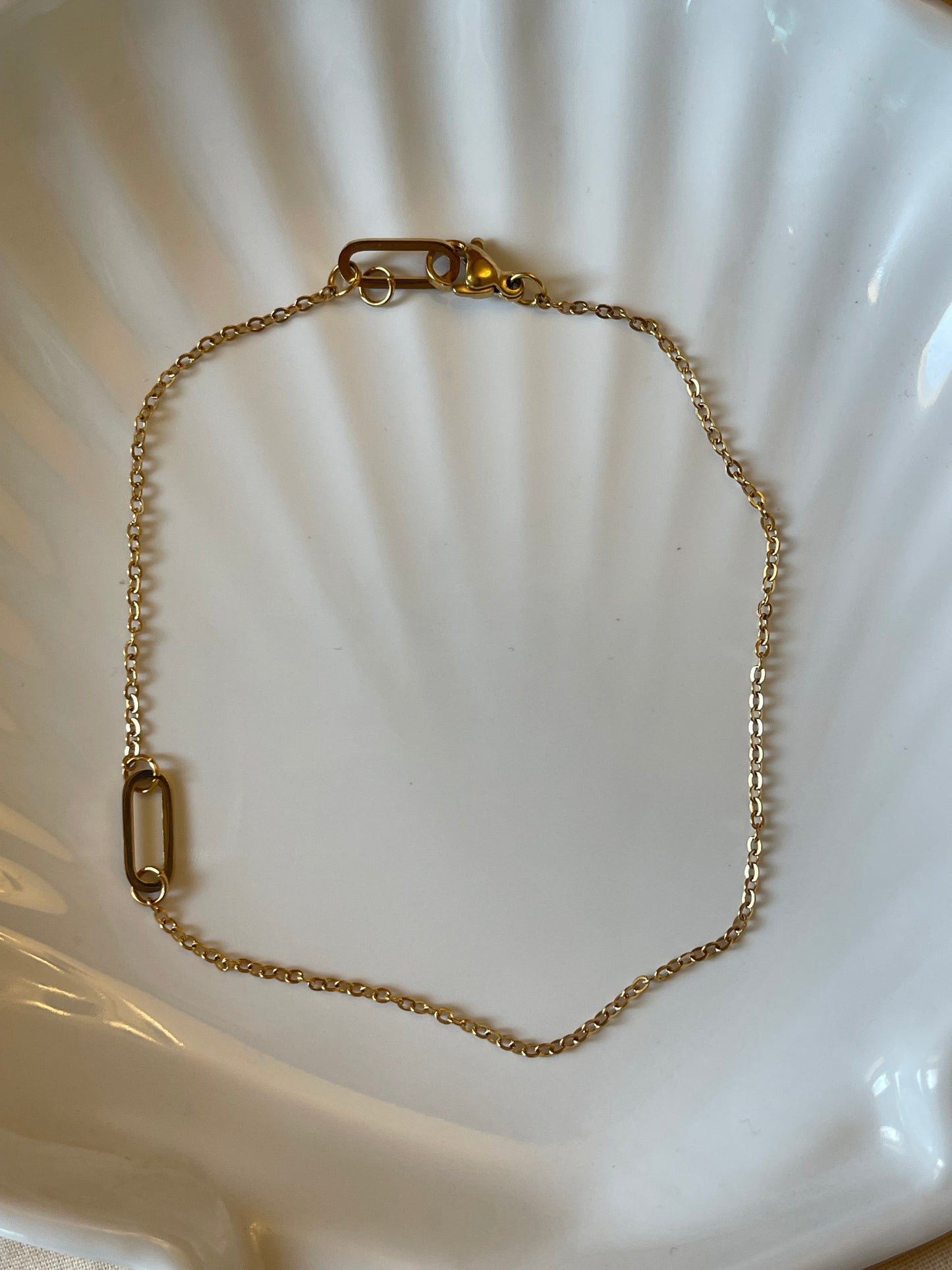 Everyday Minimal Anklet (Gold Plated)