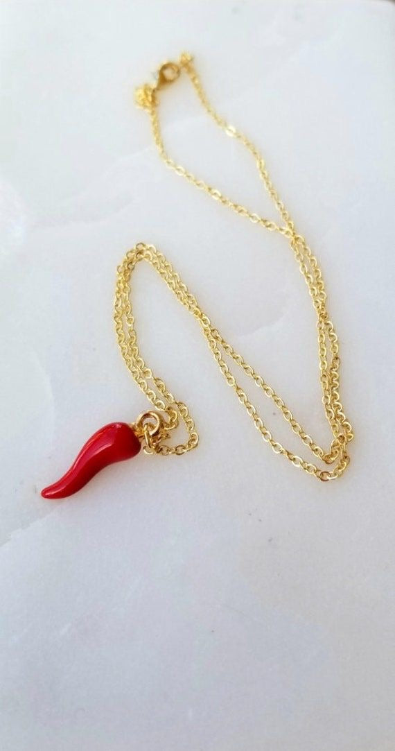 Red Chili Necklace- Stainless Steel