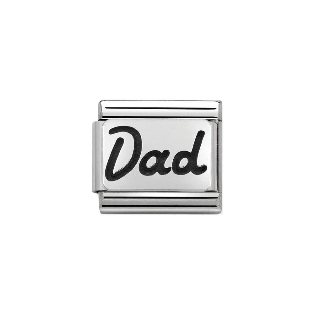 Dad - Silver Italian Charm