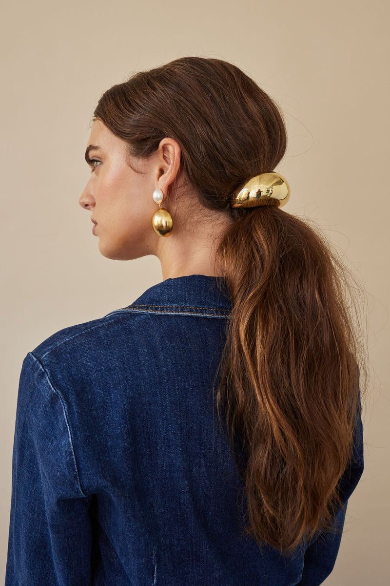 Chunky Gold Hair Tie