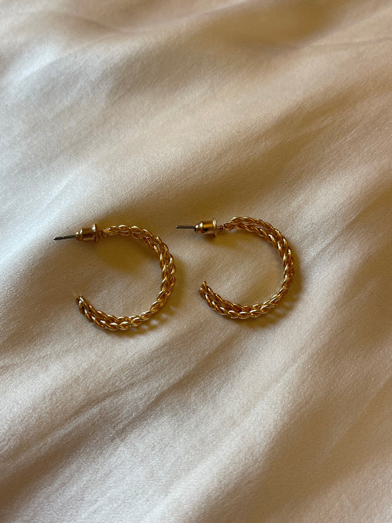 Double Twisted Hoop Earrings