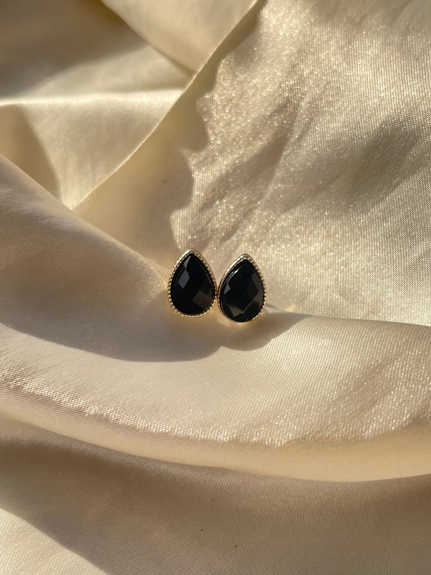 Black Stud Earrings