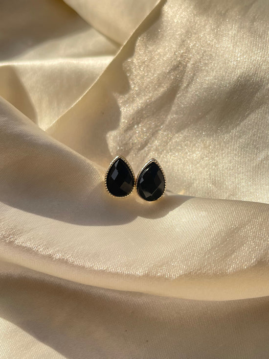 Black Stud Earrings