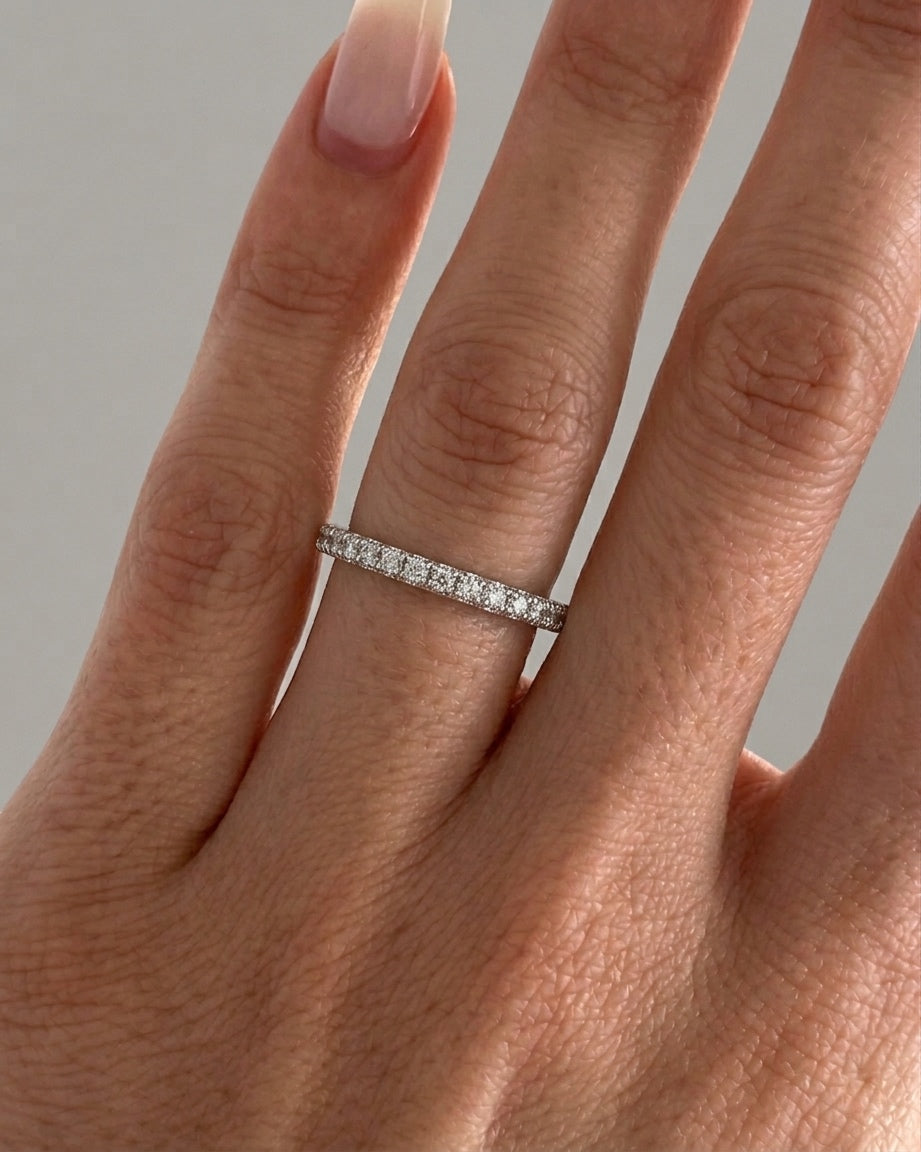 minimal crystal ring (gold plated)
