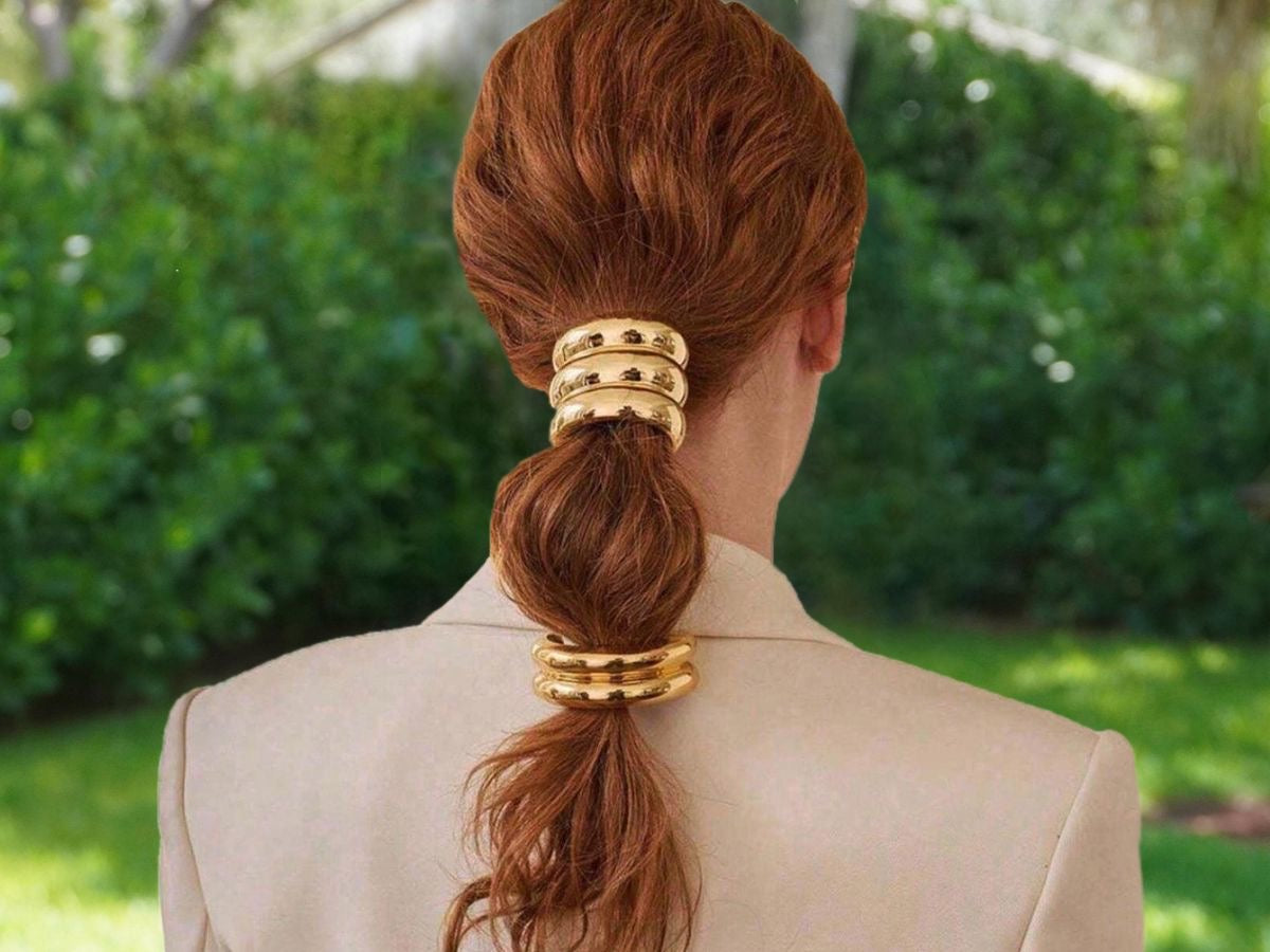 Triple Gold Hair Tie