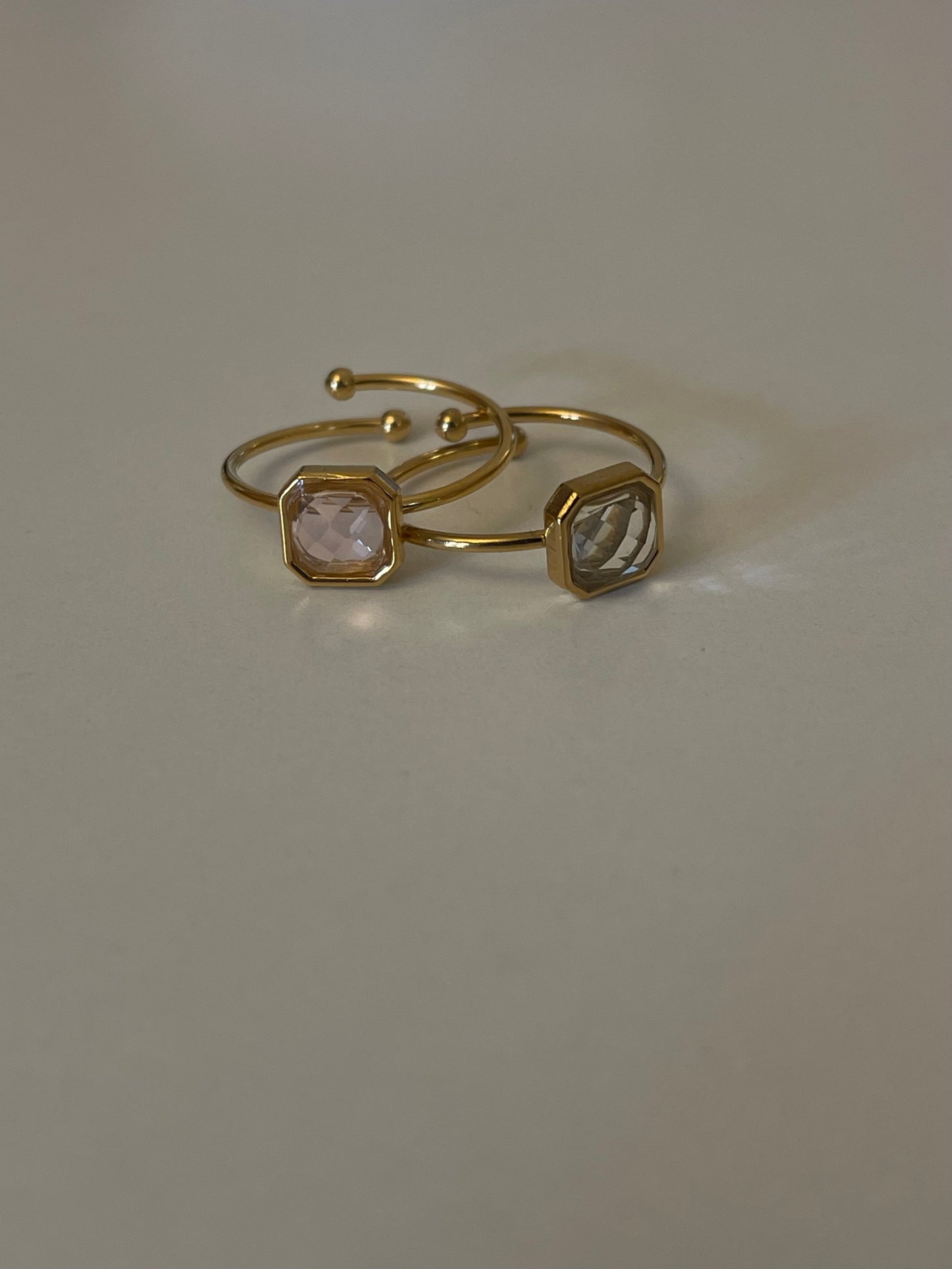 Dainty Crystal Ring (Gold Plated)