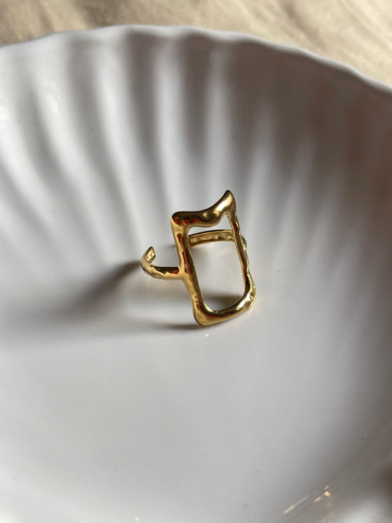 Rectangle Chunky Ring (Stainless Steel)