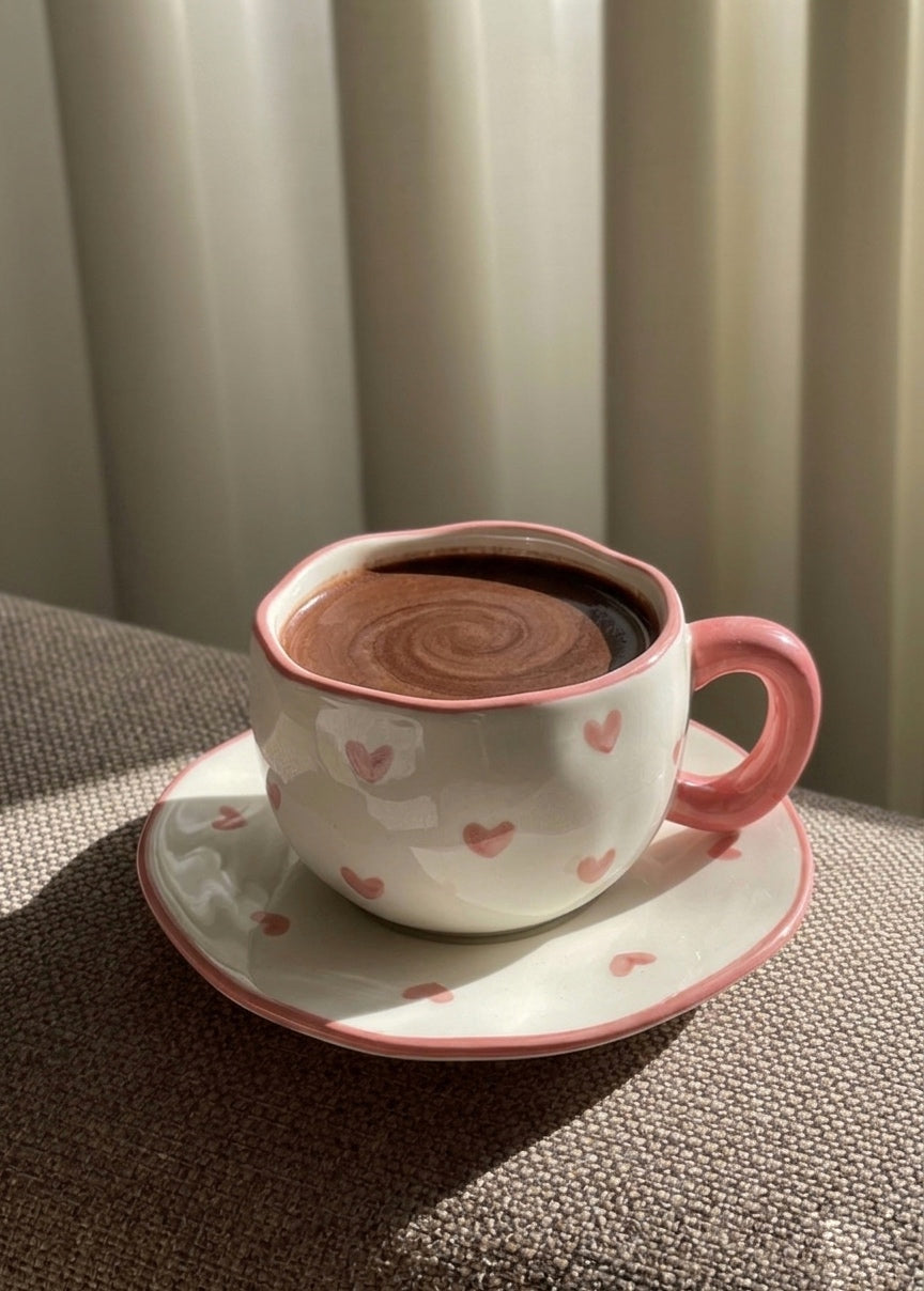 Mini Hearts Mug Set💌 (coaster included)
