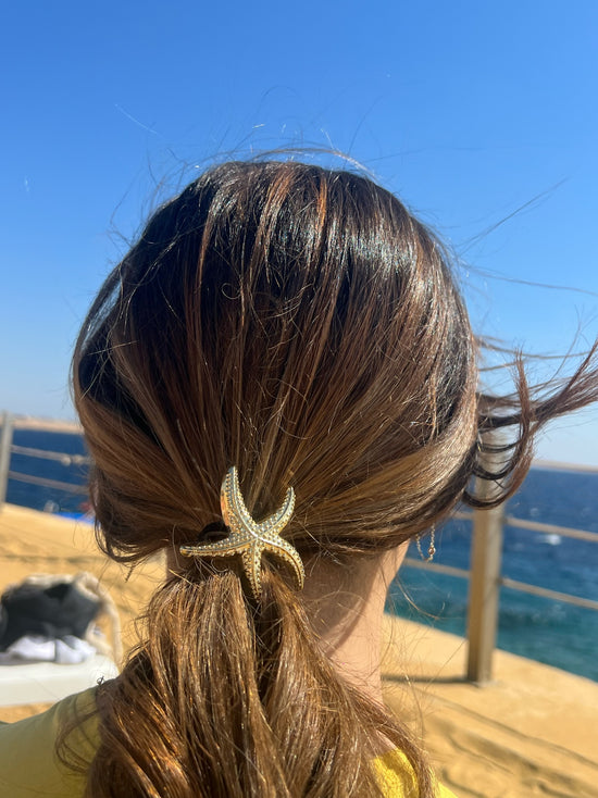 Starfish Gold Hair Tie