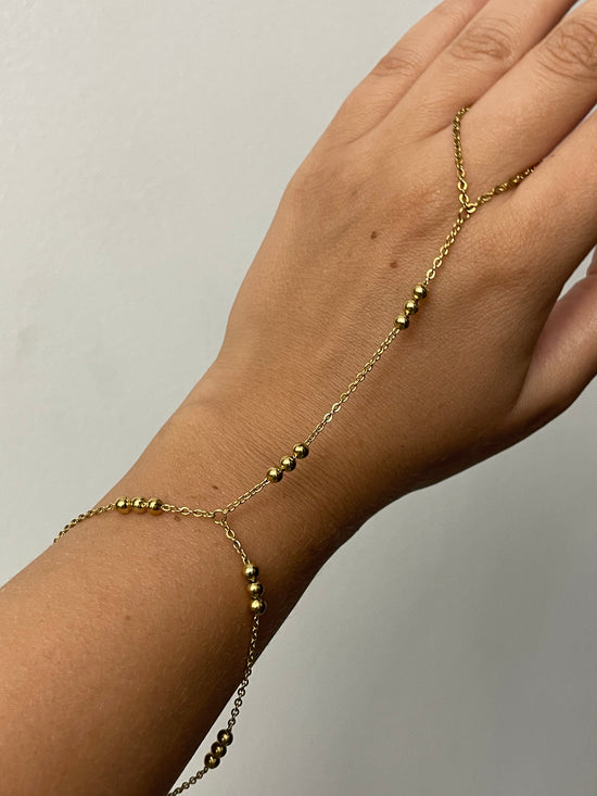 Dotted hand chain 2.0 - Stainless steel & exclusive
