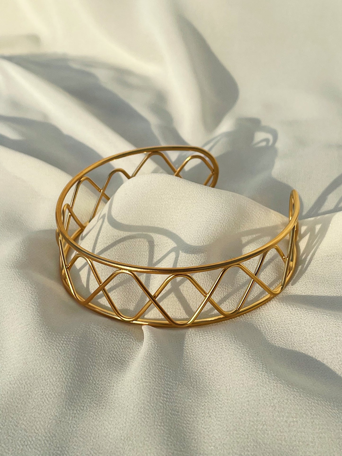 Chunky Layered Arm Cuff (Gold Plated)