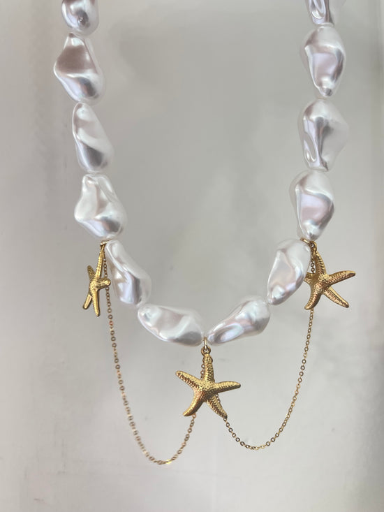 Pearly Starfish Necklace