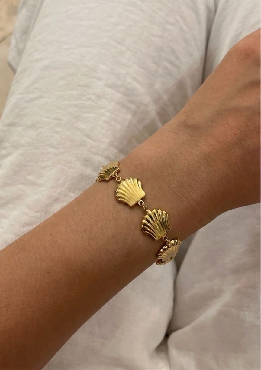 statement seashell bracelet 2.0 (stainless steel)
