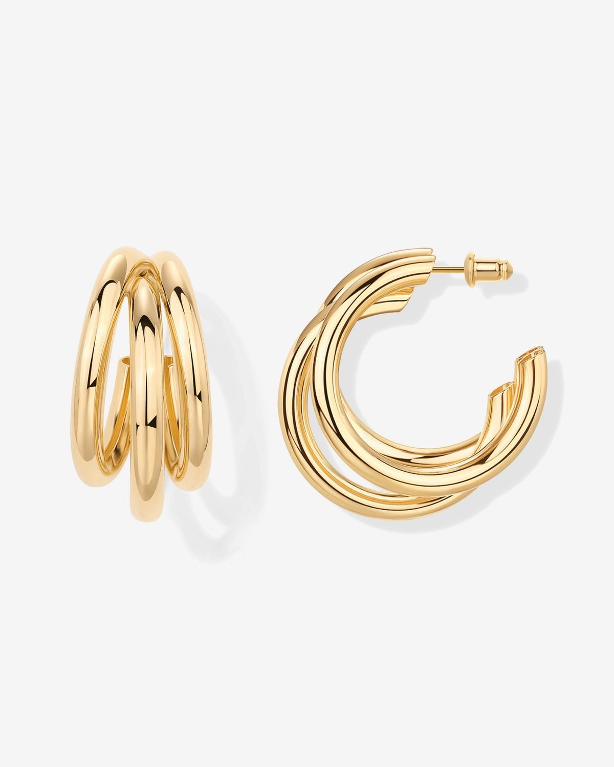 Trio Hoop Earrings (Stainless Steel)