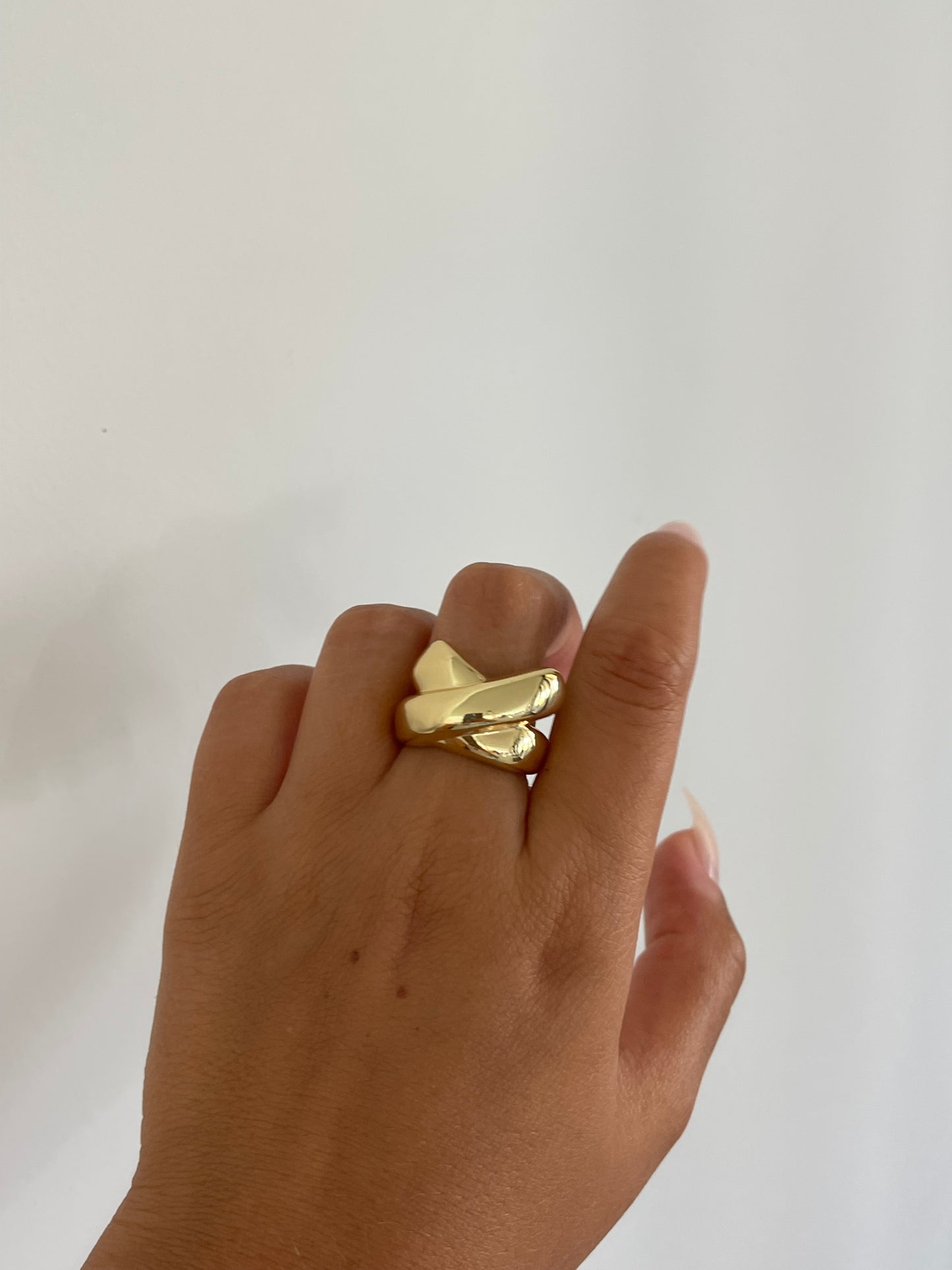 Double Chunky Ring (Gold Plated)