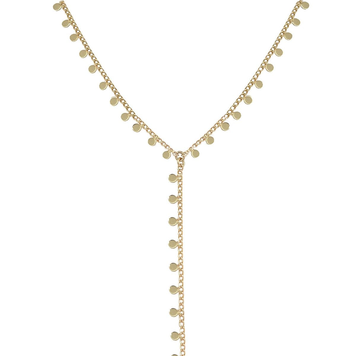 Dotted Drop Necklace (GoldPlated)