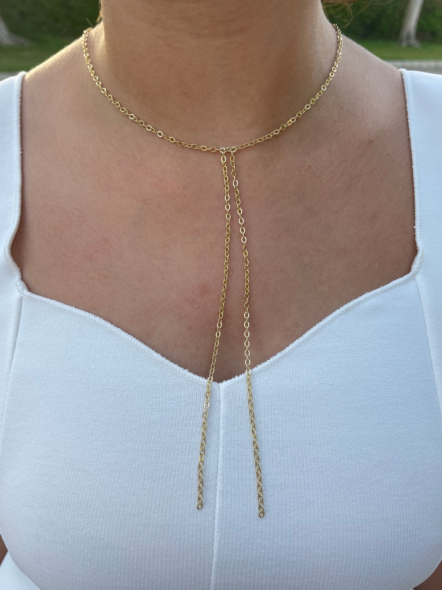 The Minimal Drop Necklace (Gold Plated)