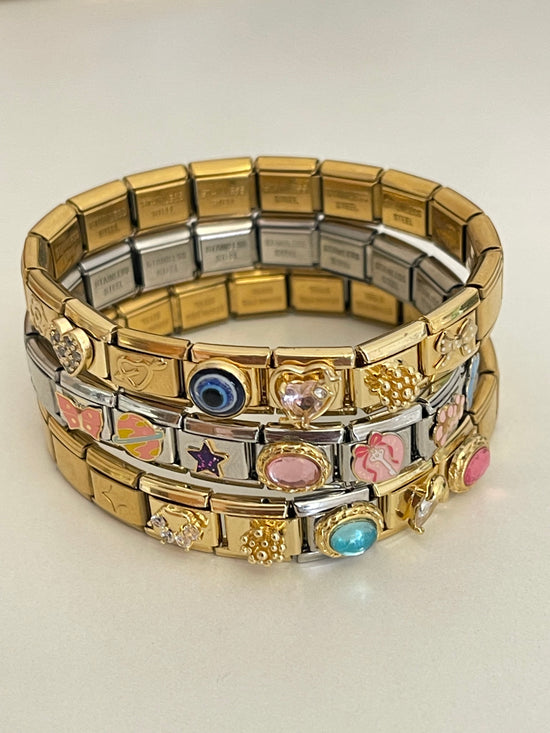 3D Flower- Gold Italian Charm