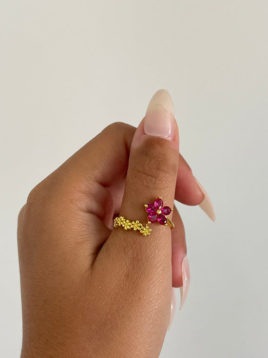 Dainty Pink Gold Plated Ring