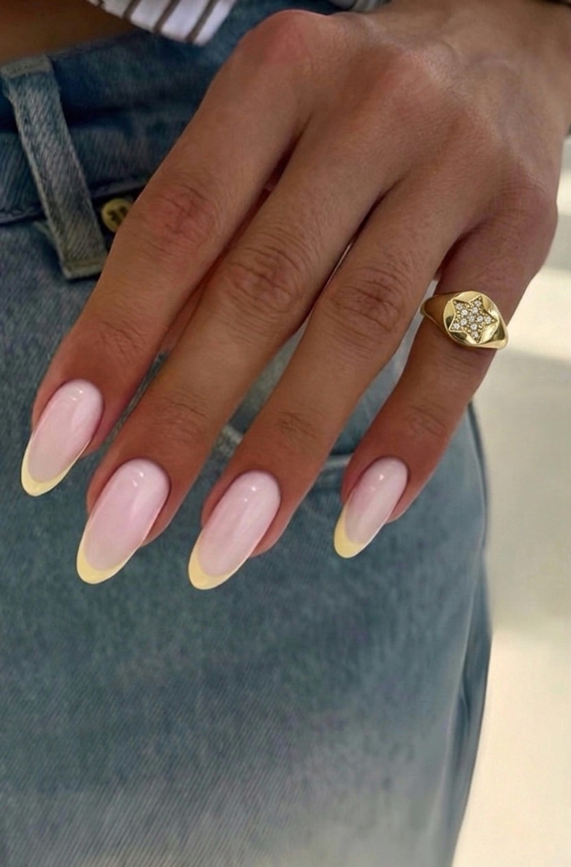Crystal Star Pinky Ring (Gold Plated)