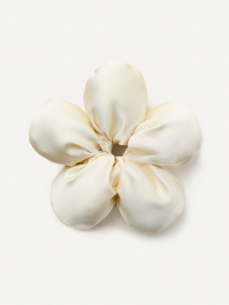 Jumbo Flower Satin Scrunchie
