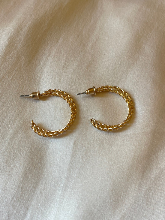 Double Twisted Hoop Earrings
