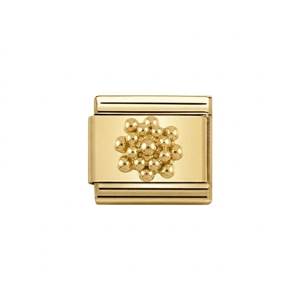 Dainty Flower- Gold Italian Charm