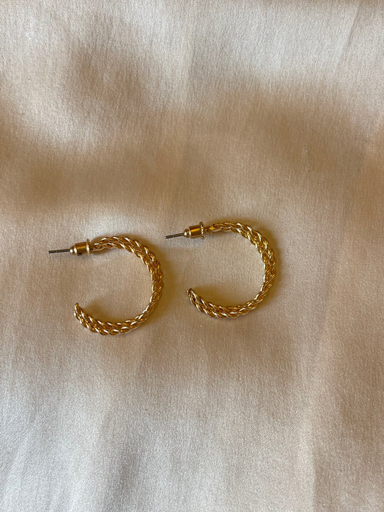 Double Twisted Hoop Earrings