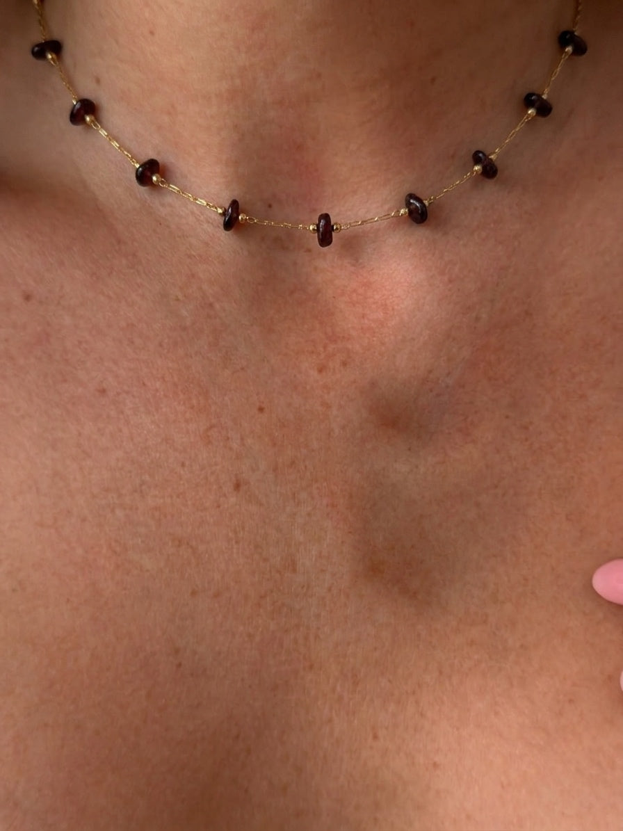 mini stones choker (gold plated)