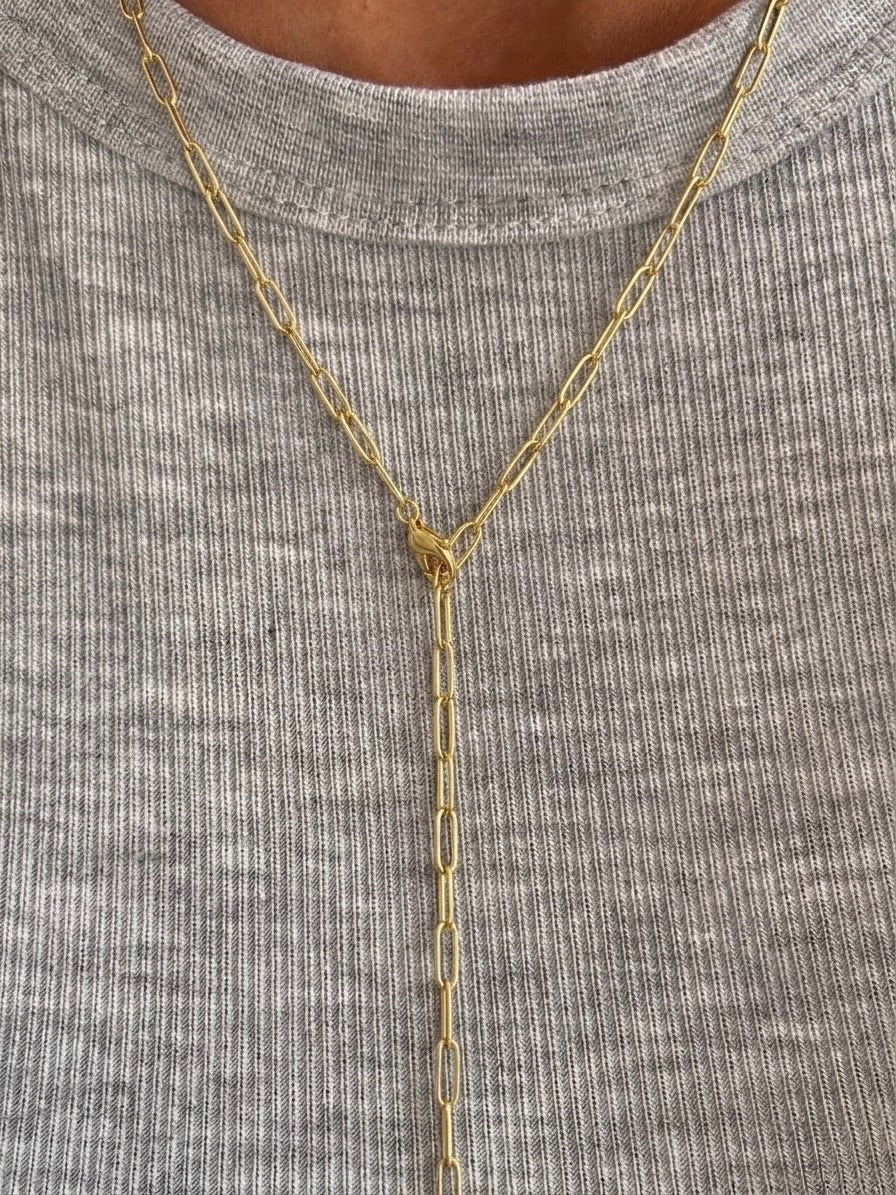 Chain Drop Necklace (Gold-Plated