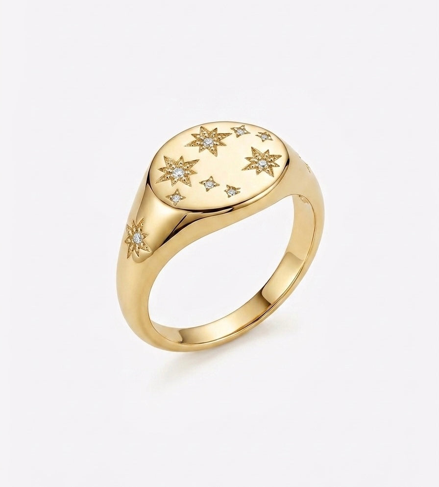 Mini Stars Pinky Ring 2.0 (Gold Plated)