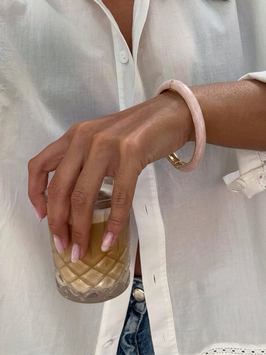 Thin Colorful Bangle (Gold Plated)