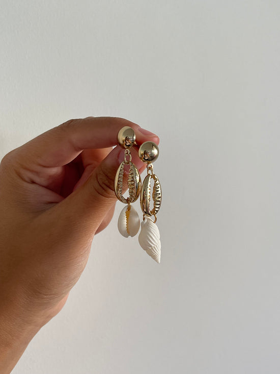 Twirling Seashell Earrings