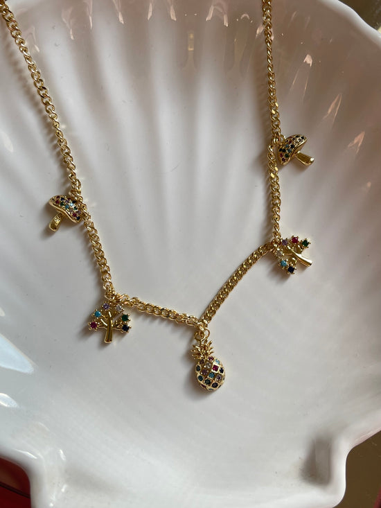 Perfect Dainty Charm Necklace (Gold Plated)